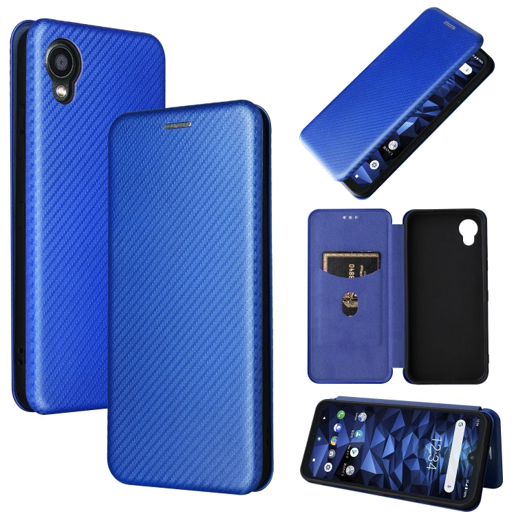 Custodia per telefono in PU con vibrazione orizzontale magnetica in fibra di carbonio, For Kyocera DIGNO BX2, For Ulefone Note 12P