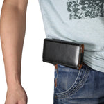 Custodia per telefono appesa in vita con trama lucida, For 6.7-6.9 inch Phone