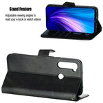 Custodia portafoglio in pelle PU per Xiaomi Redmi Note 8 Pro