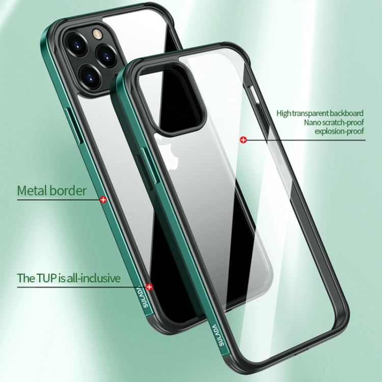 Custodia TPU con vetro nano e metallo per iPhone 13