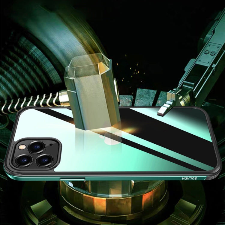 Custodia TPU con vetro nano e metallo per iPhone 13