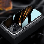Custodia TPU con vetro nano e metallo per iPhone 13