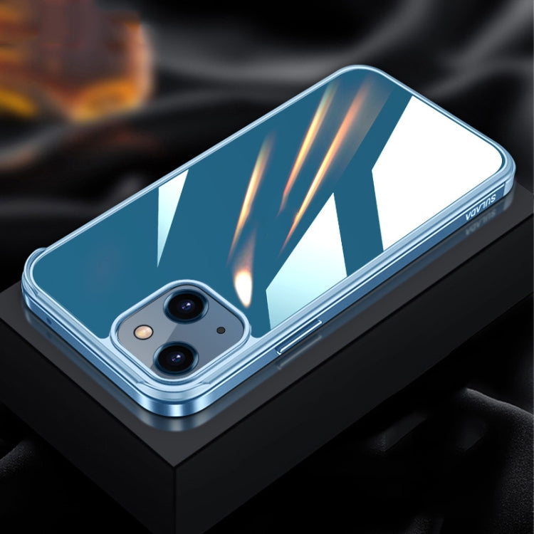 Custodia TPU con vetro nano e metallo per iPhone 13