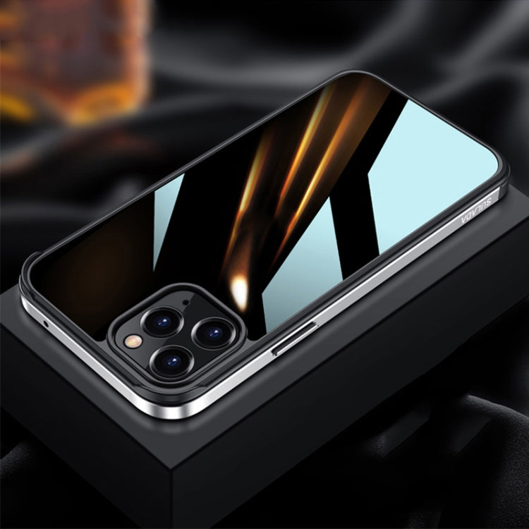 Custodia TPU con vetro nano e metallo per iPhone 13 Pro Max
