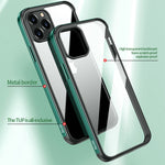Custodia TPU con vetro nano e metallo per iPhone 13 Pro Max