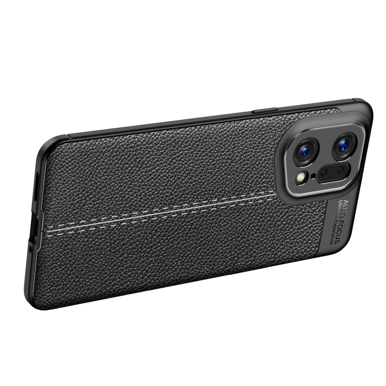 Custodia per telefono antiurto in TPU con texture Litchi, For OPPO Find X5 Pro, For OPPO Find X5, For OPPO Realme 9 Pro+, For OPPO Realme 9 Pro