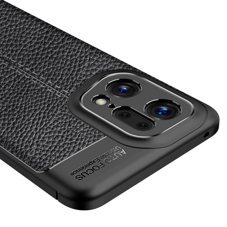 Custodia per telefono antiurto in TPU con texture Litchi, For OPPO Find X5 Pro, For OPPO Find X5, For OPPO Realme 9 Pro+, For OPPO Realme 9 Pro