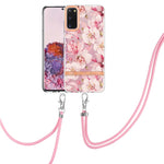 Custodia per telefono in TPU serie Flowers con cordino, For Samsung Galaxy S21+ 5G, For Samsung Galaxy S21 Ultra 5G, For Samsung Galaxy S21 FE 5G, For Samsung Galaxy S20 5G