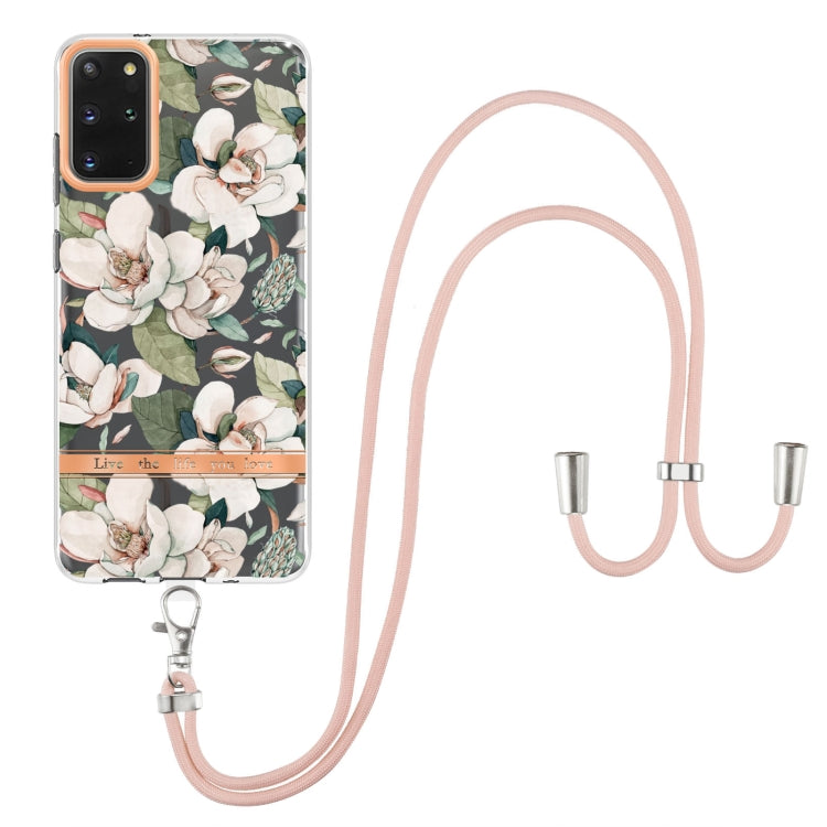 Custodia per telefono in TPU serie Flowers con cordino, For Samsung Galaxy S20+ 5G, For Samsung Galaxy S20 Ultra 5G, For Samsung Galaxy S20 FE 5G / 4G, For Samsung Galaxy A02s 166mm