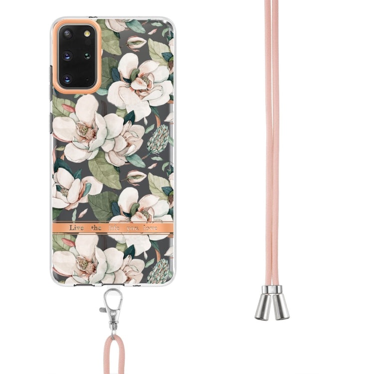 Custodia per telefono in TPU serie Flowers con cordino, For Samsung Galaxy S20+ 5G, For Samsung Galaxy S20 Ultra 5G, For Samsung Galaxy S20 FE 5G / 4G, For Samsung Galaxy A02s 166mm