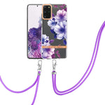 Custodia per telefono in TPU serie Flowers con cordino, For Samsung Galaxy S20+ 5G, For Samsung Galaxy S20 Ultra 5G, For Samsung Galaxy S20 FE 5G / 4G, For Samsung Galaxy A02s 166mm