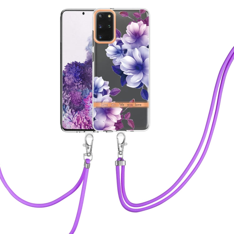 Custodia per telefono in TPU serie Flowers con cordino, For Samsung Galaxy S20+ 5G, For Samsung Galaxy S20 Ultra 5G, For Samsung Galaxy S20 FE 5G / 4G, For Samsung Galaxy A02s 166mm