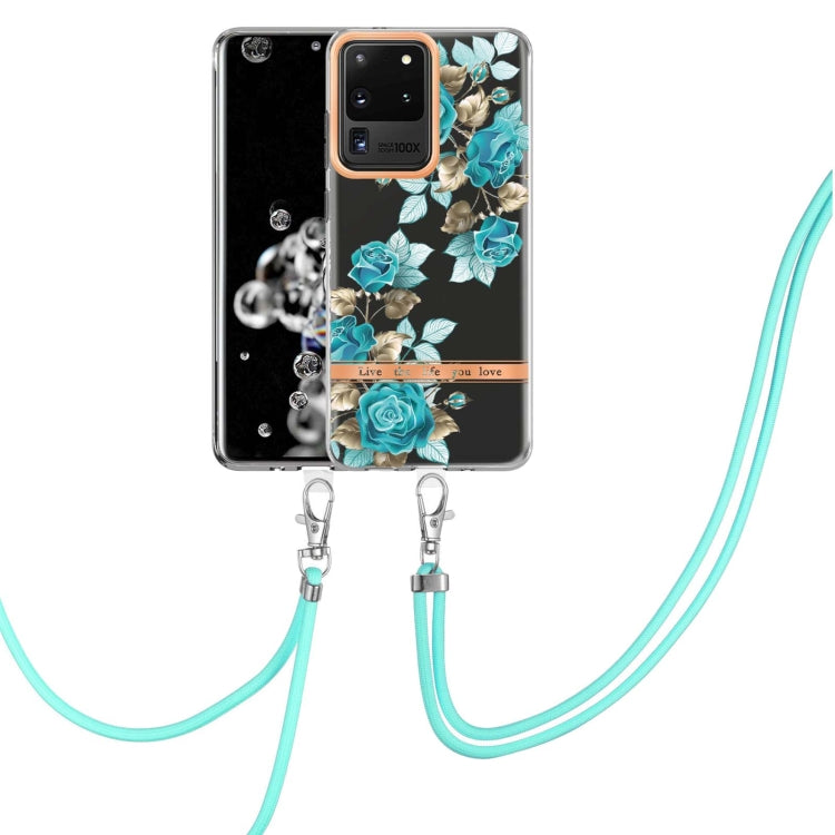 Custodia per telefono in TPU serie Flowers con cordino, For Samsung Galaxy S20+ 5G, For Samsung Galaxy S20 Ultra 5G, For Samsung Galaxy S20 FE 5G / 4G, For Samsung Galaxy A02s 166mm