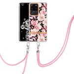 Custodia per telefono in TPU serie Flowers con cordino, For Samsung Galaxy S20+ 5G, For Samsung Galaxy S20 Ultra 5G, For Samsung Galaxy S20 FE 5G / 4G, For Samsung Galaxy A02s 166mm