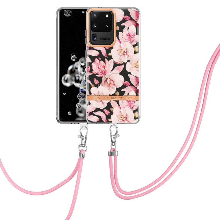 Custodia per telefono in TPU serie Flowers con cordino, For Samsung Galaxy S20+ 5G, For Samsung Galaxy S20 Ultra 5G, For Samsung Galaxy S20 FE 5G / 4G, For Samsung Galaxy A02s 166mm