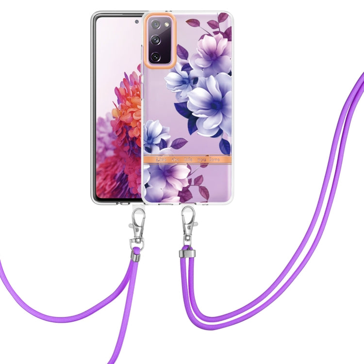 Custodia per telefono in TPU serie Flowers con cordino, For Samsung Galaxy S20+ 5G, For Samsung Galaxy S20 Ultra 5G, For Samsung Galaxy S20 FE 5G / 4G, For Samsung Galaxy A02s 166mm