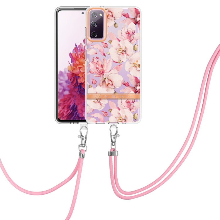 Custodia per telefono in TPU serie Flowers con cordino, For Samsung Galaxy S20+ 5G, For Samsung Galaxy S20 Ultra 5G, For Samsung Galaxy S20 FE 5G / 4G, For Samsung Galaxy A02s 166mm