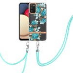 Custodia per telefono in TPU serie Flowers con cordino, For Samsung Galaxy S20+ 5G, For Samsung Galaxy S20 Ultra 5G, For Samsung Galaxy S20 FE 5G / 4G, For Samsung Galaxy A02s 166mm