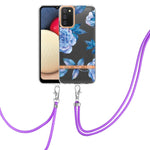 Custodia per telefono in TPU serie Flowers con cordino, For Samsung Galaxy S20+ 5G, For Samsung Galaxy S20 Ultra 5G, For Samsung Galaxy S20 FE 5G / 4G, For Samsung Galaxy A02s 166mm