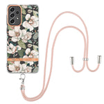 Custodia per telefono in TPU serie Flowers con cordino, For Samsung Galaxy A33 5G, For Samsung Galaxy A52 5G / 4G, For Samsung Galaxy A53 5G, For Samsung Galaxy A72 5G / 4G