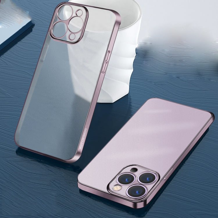 Custodia per telefono smerigliata semitrasparente serie KSTDESIGN Wing Plating, For iPhone 12, For iPhone 12 Pro, For iPhone 12 Pro Max, For iPhone 13 Pro, For iPhone 13 Pro Max