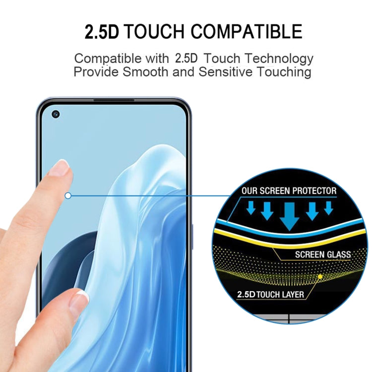 Pellicola in vetro temperato con protezione per schermo a copertura completa da 25 pezzi, For OPPO Reno7 Z 5G / Reno7 5G (25 PCS), For Xiaomi Redmi Note 11E (25 PCS)