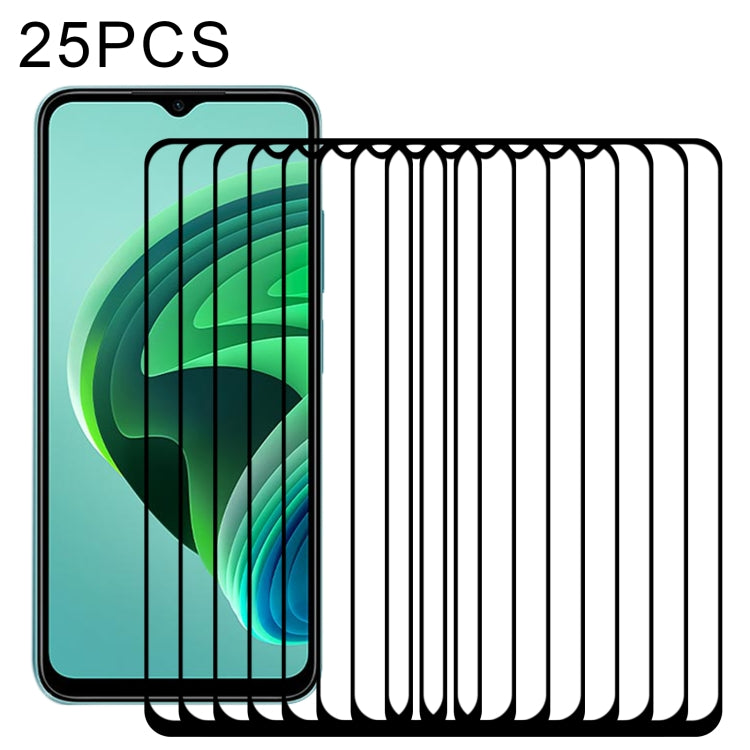 Pellicola in vetro temperato con protezione per schermo a copertura completa da 25 pezzi, For OPPO Reno7 Z 5G / Reno7 5G (25 PCS), For Xiaomi Redmi Note 11E (25 PCS)