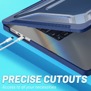 Custodia protettiva per laptop a nido d'ape PC + TPU, For MacBook Pro 16.2 inch A2485 2021