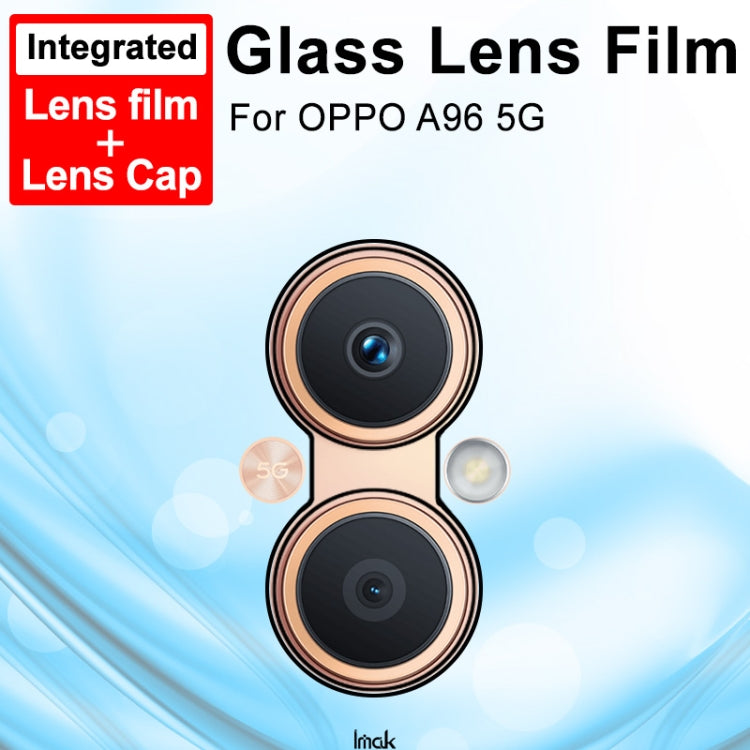 Imak Pellicola in vetro temperato per obiettivo della fotocamera posteriore integrata con copriobiettivo, For OPPO A96 5G, For vivo V23 5G / V23 Pro 5G