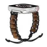 Cinturino in perline di legno per Apple Watch Series, 7 41mm / 6&SE&5&4 40mm / 3&2&1 38mm, 7 45mm / 6&SE&5&4 44mm / 3&2&1 42mm
