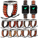 Cinturino in perline di legno per Apple Watch Series, 7 41mm / 6&SE&5&4 40mm / 3&2&1 38mm, 7 45mm / 6&SE&5&4 44mm / 3&2&1 42mm