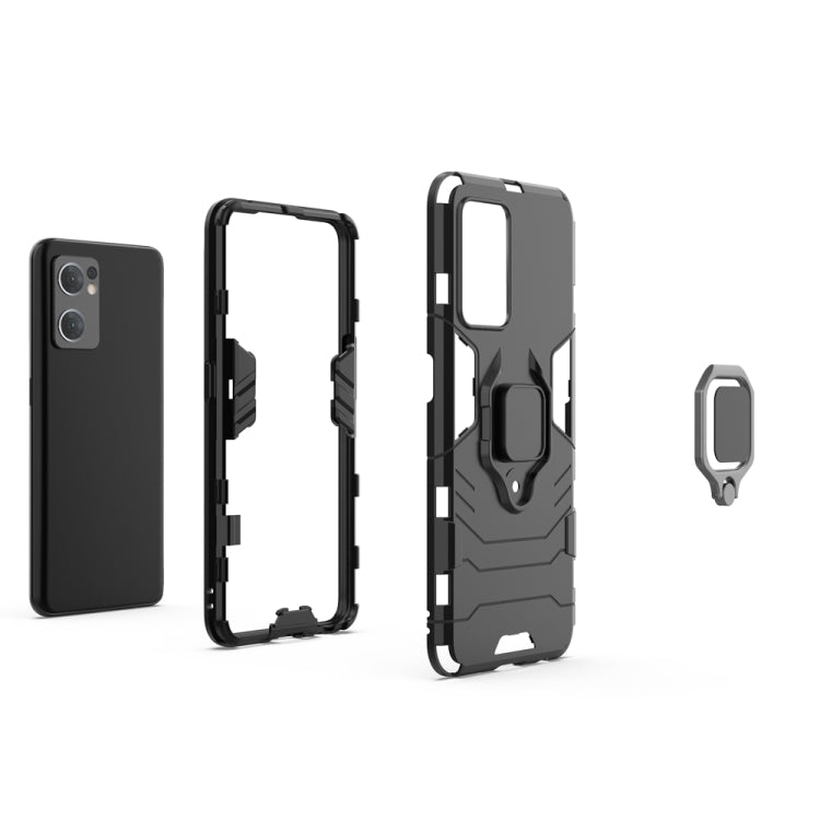 Custodia protettiva antiurto per PC + TPU con supporto per anello magnetico, For OPPO Reno7 5G International Version, For Xiaomi Redmi Note 11 / Note 11S Global