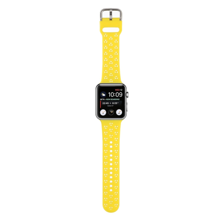 Cinturino in silicone scavato per la serie Apple Watch, 7 41mm / 6&SE&5&4 40mm / 3&2&1 38mm
