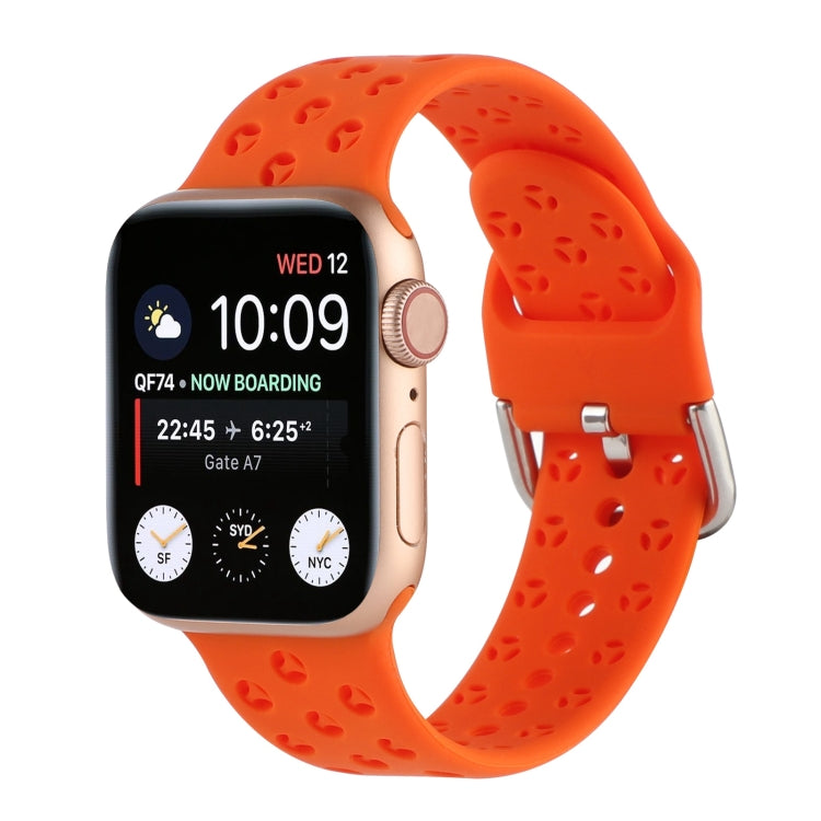 Cinturino in silicone scavato per la serie Apple Watch, 7 41mm / 6&SE&5&4 40mm / 3&2&1 38mm