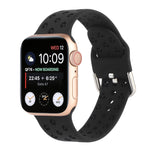 Cinturino in silicone scavato per la serie Apple Watch, 7 41mm / 6&SE&5&4 40mm / 3&2&1 38mm