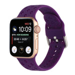 Cinturino in silicone scavato per la serie Apple Watch, 7 41mm / 6&SE&5&4 40mm / 3&2&1 38mm