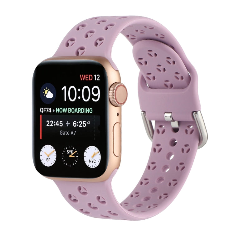 Cinturino in silicone scavato per la serie Apple Watch, 7 41mm / 6&SE&5&4 40mm / 3&2&1 38mm