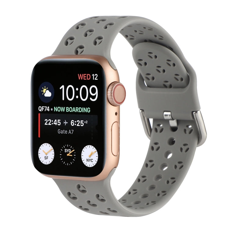 Cinturino in silicone scavato per la serie Apple Watch, 7 41mm / 6&SE&5&4 40mm / 3&2&1 38mm