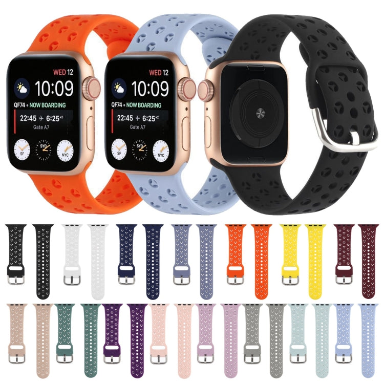 Cinturino in silicone scavato per la serie Apple Watch, 7 41mm / 6&SE&5&4 40mm / 3&2&1 38mm