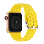Cinturino in silicone scavato per la serie Apple Watch, 7 45mm / 6&SE&5&4 44mm / 3&2&1 42mm