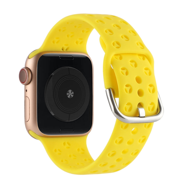 Cinturino in silicone scavato per la serie Apple Watch, 7 45mm / 6&SE&5&4 44mm / 3&2&1 42mm