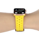 Cinturino in silicone scavato per la serie Apple Watch, 7 45mm / 6&SE&5&4 44mm / 3&2&1 42mm