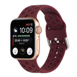 Cinturino in silicone scavato per la serie Apple Watch, 7 45mm / 6&SE&5&4 44mm / 3&2&1 42mm