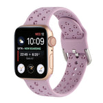 Cinturino in silicone scavato per la serie Apple Watch, 7 45mm / 6&SE&5&4 44mm / 3&2&1 42mm
