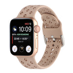 Cinturino in silicone scavato per la serie Apple Watch, 7 45mm / 6&SE&5&4 44mm / 3&2&1 42mm