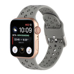 Cinturino in silicone scavato per la serie Apple Watch, 7 45mm / 6&SE&5&4 44mm / 3&2&1 42mm