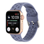 Cinturino in silicone scavato per la serie Apple Watch, 7 45mm / 6&SE&5&4 44mm / 3&2&1 42mm