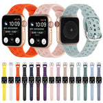 Cinturino in silicone scavato per la serie Apple Watch, 7 45mm / 6&SE&5&4 44mm / 3&2&1 42mm