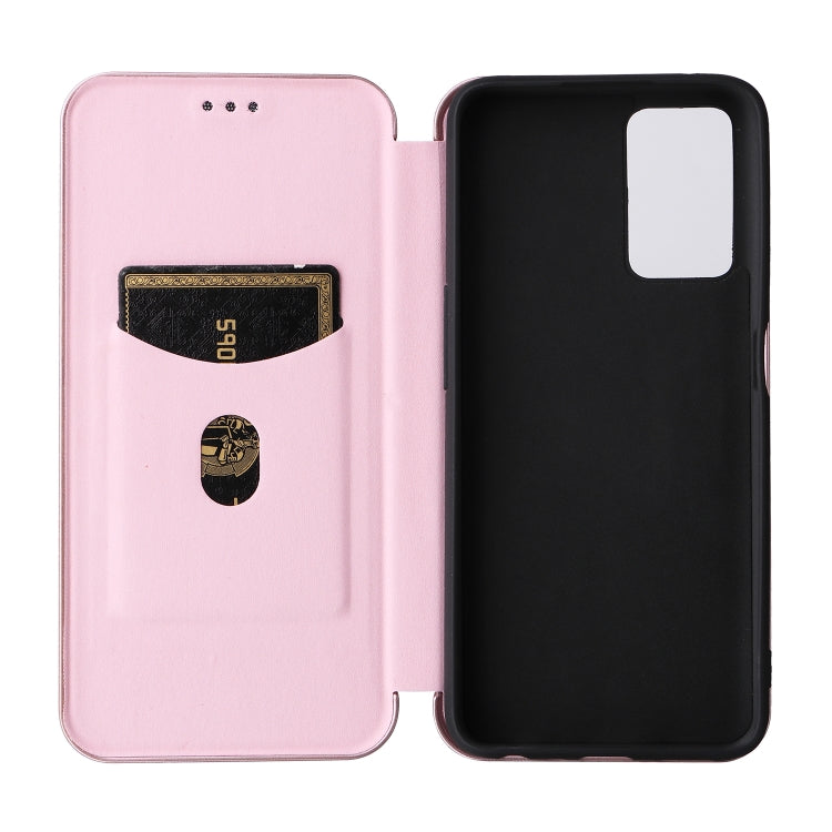 Custodia per telefono in PU con vibrazione orizzontale magnetica in fibra di carbonio, For OPPO Realme 9i / A36, For Blackview A55, For Ulefone Note 13P, For Samsung Galaxy A23 5G