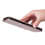 Custodia per telefono in PU con vibrazione orizzontale magnetica in fibra di carbonio, For OPPO Realme 9i / A36, For Blackview A55, For Ulefone Note 13P, For Samsung Galaxy A23 5G